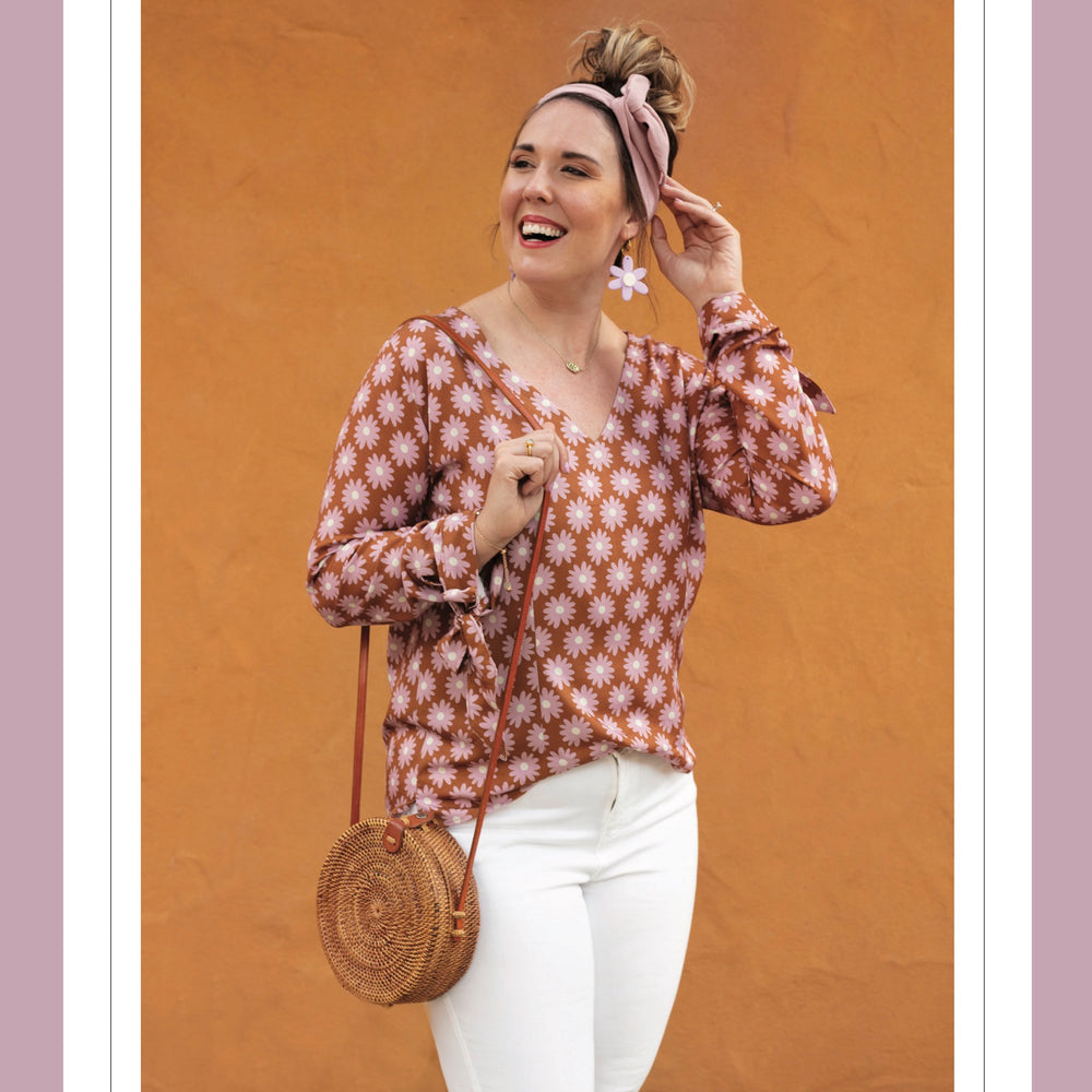Seoul Blossom Blouse - Sew To Grow PDF Pattern