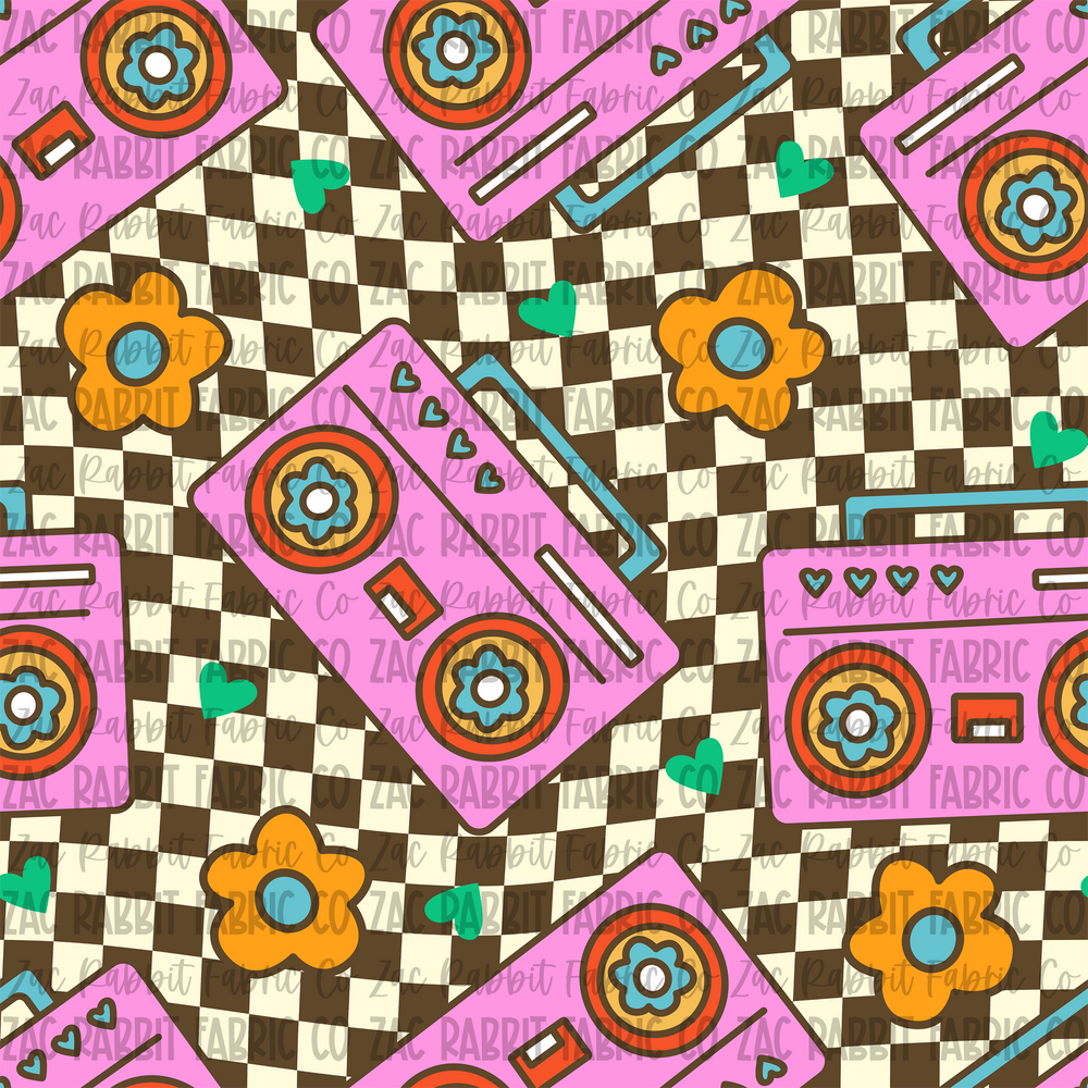 Groovy Checkered Radio - PREORDER