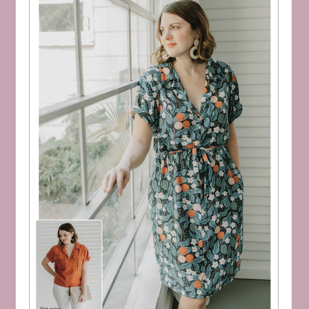 Sydni Shirt Dress - Sew To Grow PDF Pattern