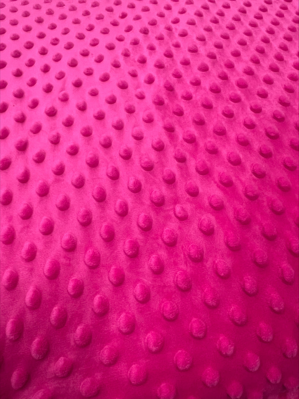 Minky Dot - Hot Pink