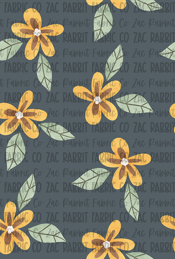 Little Flower - Navy & Yellow - PREORDER