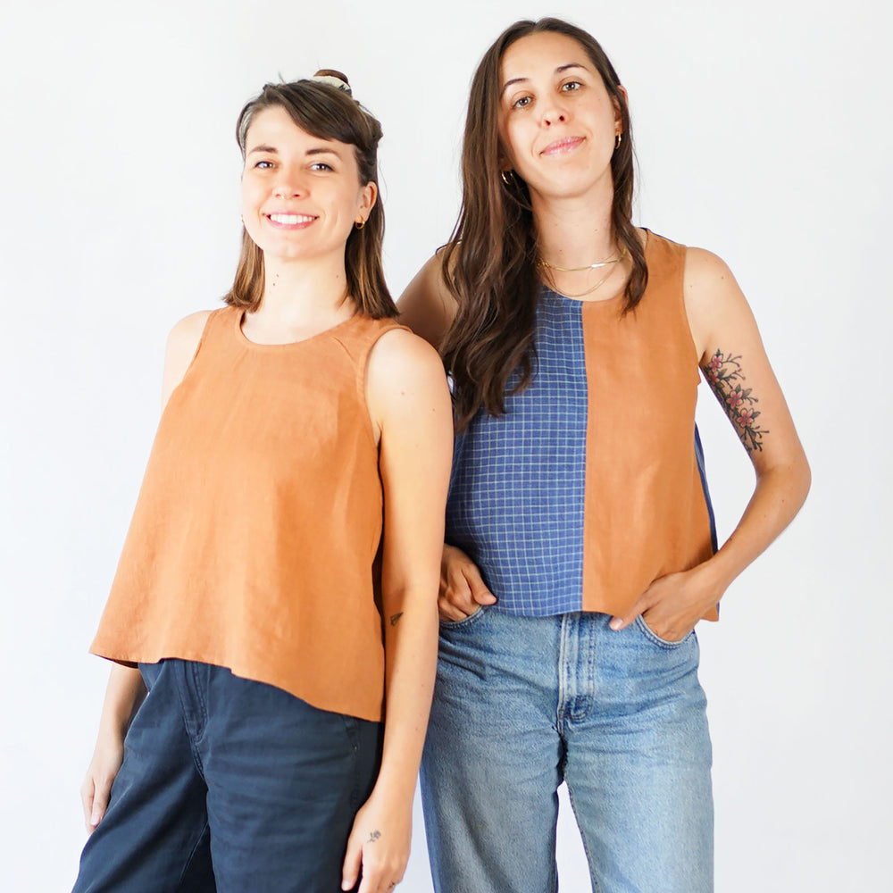 Peplum Split Tank - Matchy Matchy PDF Pattern