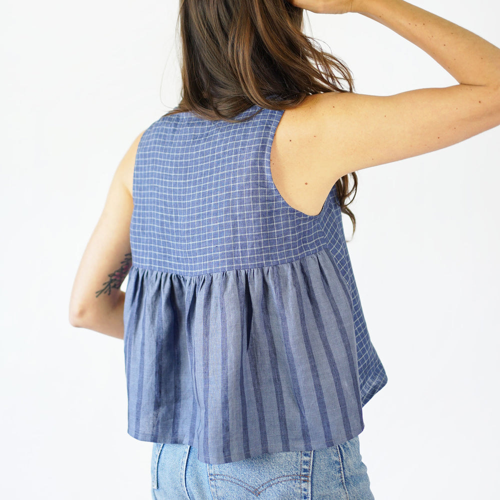 Peplum Split Tank - Matchy Matchy PDF Pattern