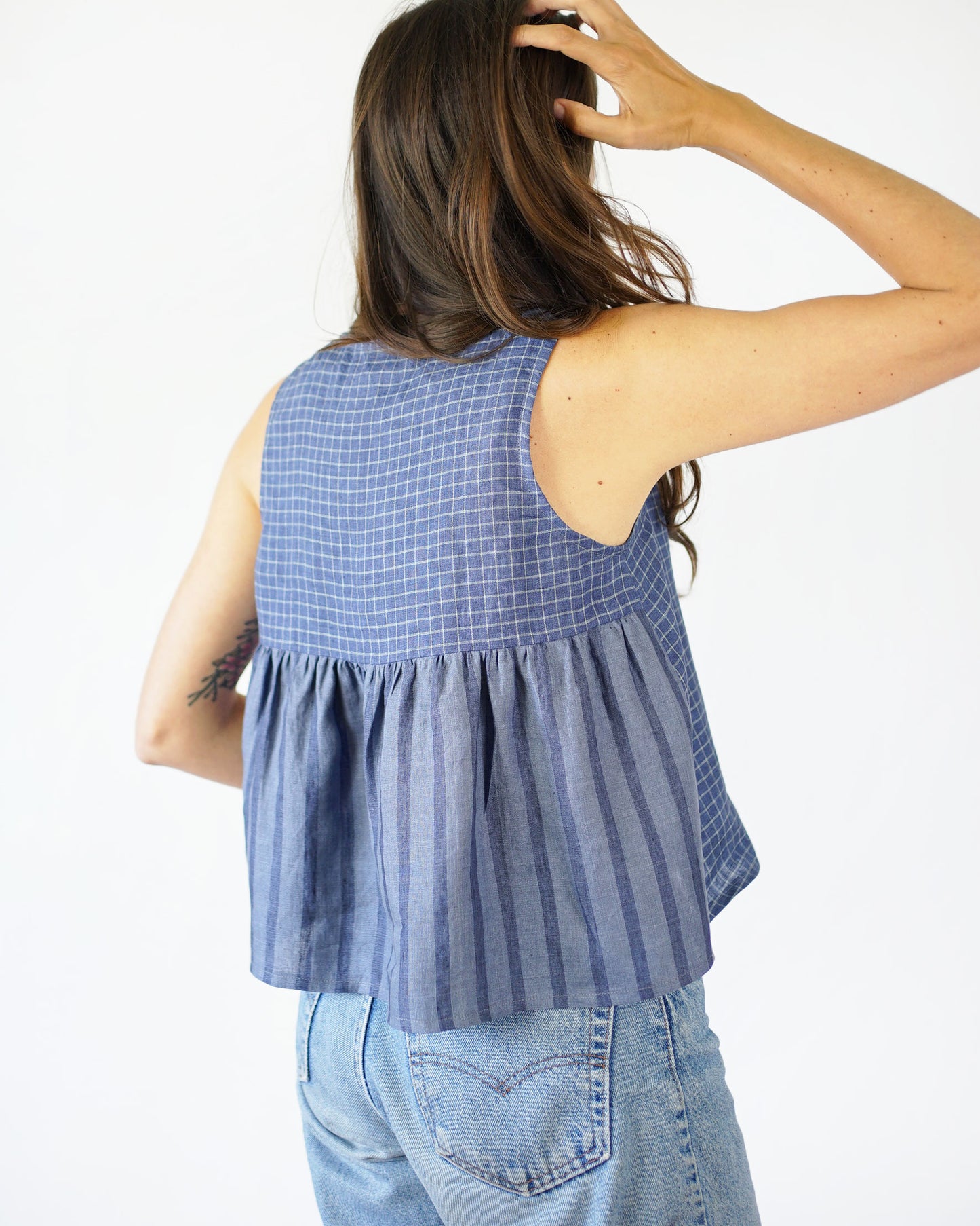 Peplum Split Tank - Matchy Matchy PDF Pattern