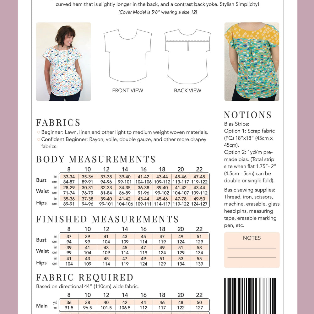 Bondi Top - Sew To Grow PDF Pattern