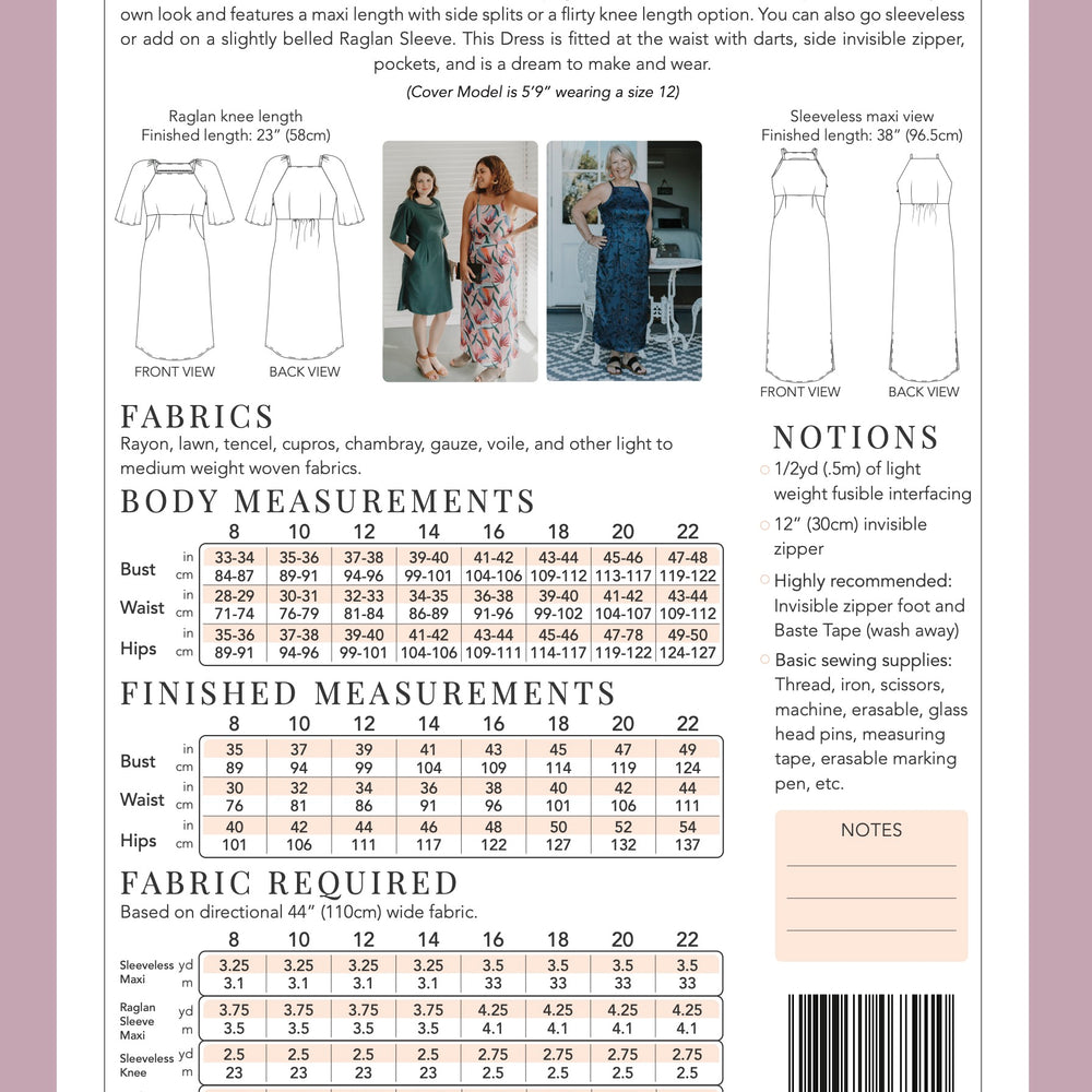 Sycamore Lane Dress - Sew To Grow PDF Pattern