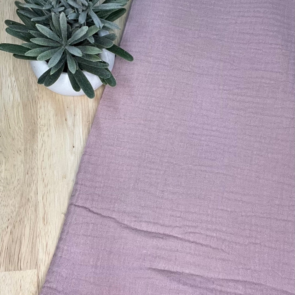 Mauve Double Gauze