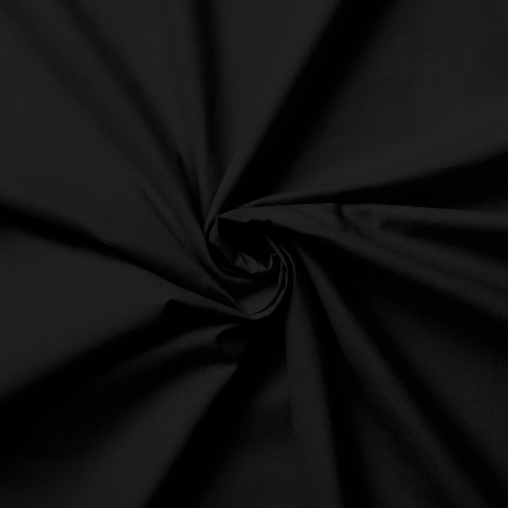 Black - Solid Bamboo Lycra
